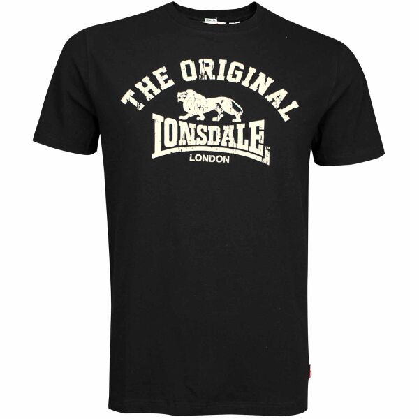 Lonsdale Herren T-Shirt Original 112048 Schwarz 6025