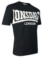 Lonsdale Herren T-Shirt York Schwarz 118015 1000 Regular Fit 6031