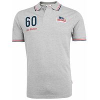 Lonsdale Herren Polo Moss 111170 1004 Marl Grey Slim Fit...