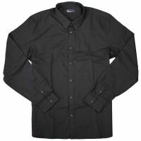 Fred Perry Herren Button Down Langarmhemd M4533 102 Schwarz 7440