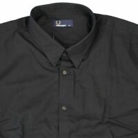 Fred Perry Herren Button Down Langarmhemd M4533 102 Schwarz 7440