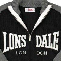 Lonsdale Herren Strickjacke Matlock Schwarz 6053