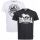 Lonsdale Herren T-Shirt Doppelpack 113670 Dildawn Schwarz und Weiß 6099