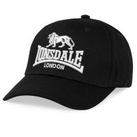 Lonsdale Cap Salford Kappe Schwarz mit 3D Stick 6102