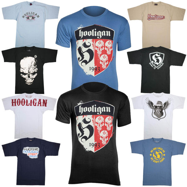 Hooligan Streetwear Herren T-Shirt Motivauswahl