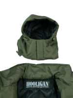 Hooligan Streetwear Herren Parka Jacke J012 Oliv Skull 5008