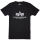 Alpha Industries Basic T Foil Print 100501FP Herren T-Shirt Gold Silber Metallic Schwarz | Silber 6413 S