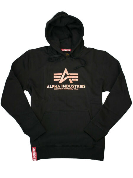 Alpha Industries Kapuzenpullover Basic Hoody Neu Schwarz | Gold 6266 XL