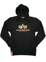 Alpha Industries Kapuzenpullover Basic Hoody Neu Schwarz...