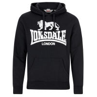 Lonsdale Herren Kapuzenpullover Gosport2 Schwarz 113027...