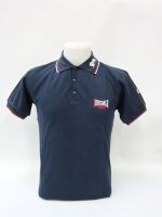 Lonsdale Polo Shirt Dunkelblau / Weiß / Rot mit Kragenstick 5064
