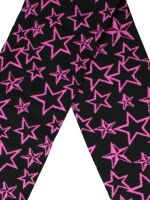 Rock Daddy Schal Scarf Sterne Schwarz / Pink Rockabilly...