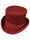 Zylinder Made in England Wolle Rot Top Hat Burgundy Tophat Wool Red Hut 5000