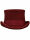 Zylinder Made in England Wolle Rot Top Hat Burgundy Tophat Wool Red Hut 5000