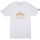 Alpha Industries Basic T Foil Print 100501FP Herren T-Shirt Gold Silber Metallic